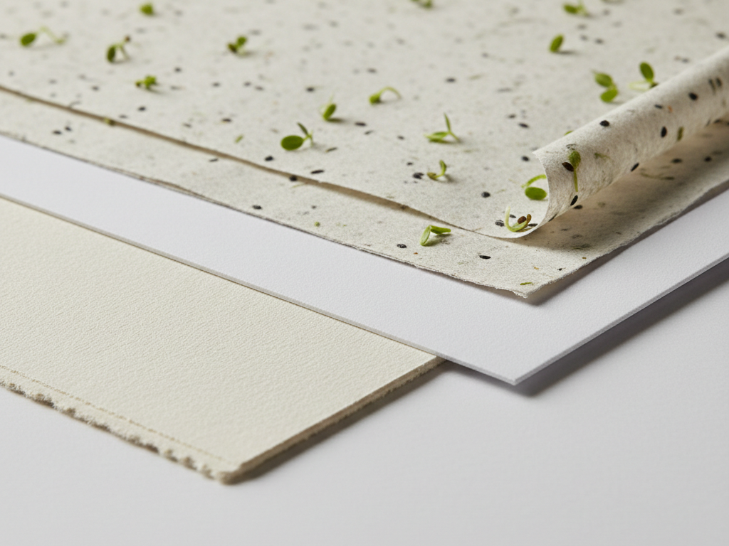 Type et texture de papier imprimerie