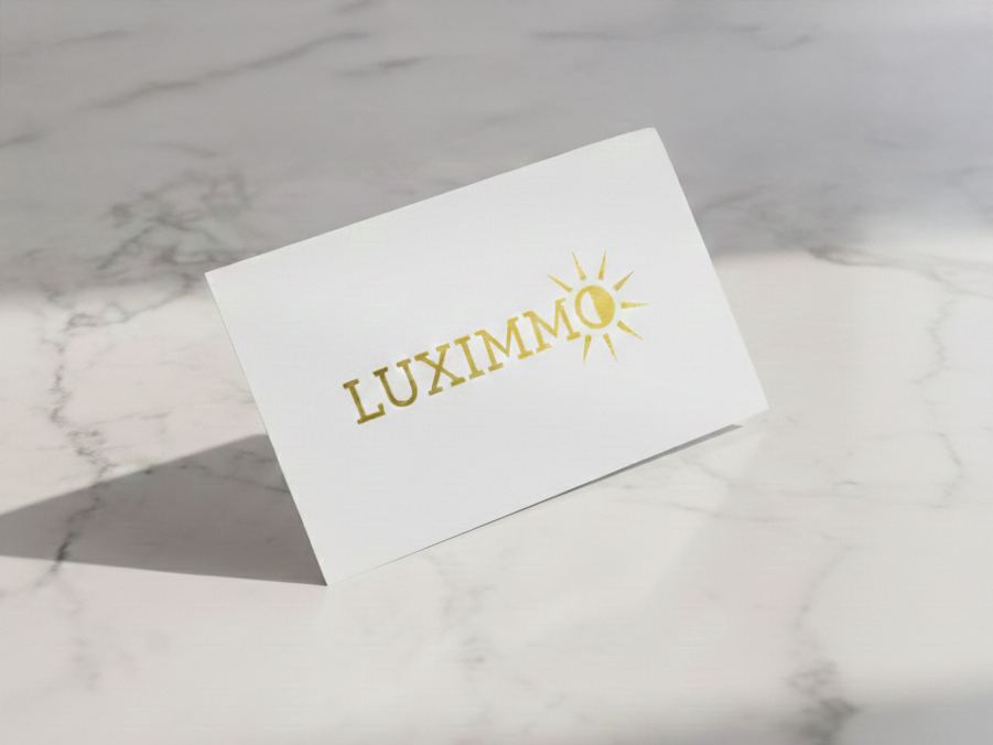 Carte de visite dorure à chaud luxe